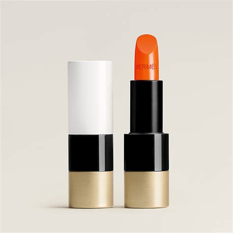 hermes orange brulee lipstick|HERMÈS BEAUTY Rouge Hermès Satin Lipstick .